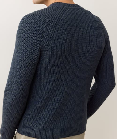 on model image of Inverness Crew Sweater