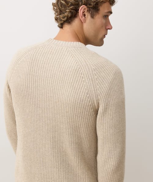 on model image of Inverness Crew Sweater