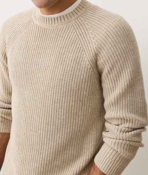 on model image of Inverness Crew Sweater