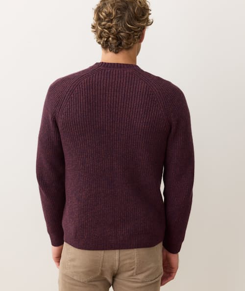 on model image of Inverness Crew Sweater