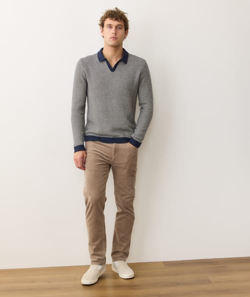 on model image of Liam Sweater Polo