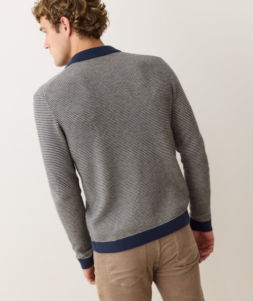 on model image of Liam Sweater Polo