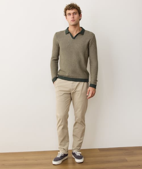 on model image of Liam Sweater Polo