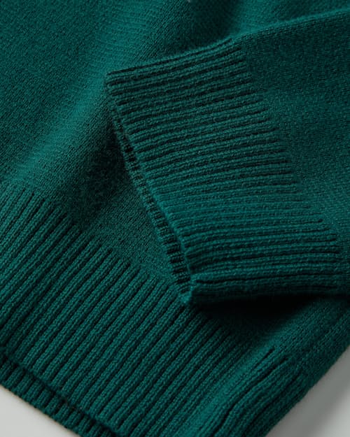 laydown detail image of Chevron Varsity Crew Sweater