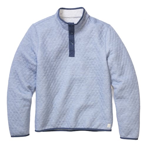 laydown image of Corbet Quilted Reversible Pullover