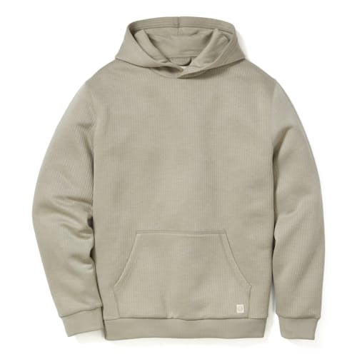 laydown image of Corbet Quilted Hoodie