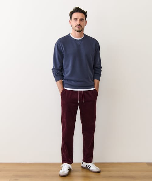on model image of Relaxed Saturday Corduroy Pant