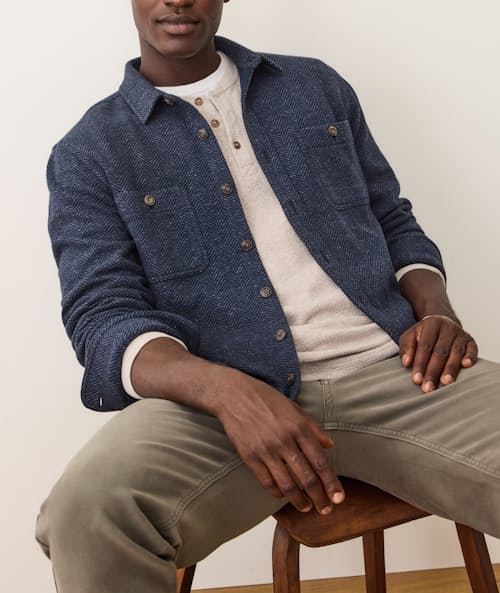 on model image of Pacifica Stretch Twill Shirt