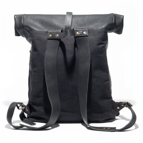 laydown image of Roll Top Backpack