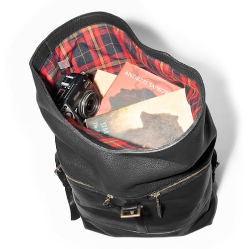 laydown image of Roll Top Backpack
