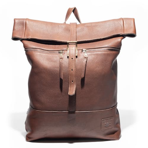 laydown image of Roll Top Backpack