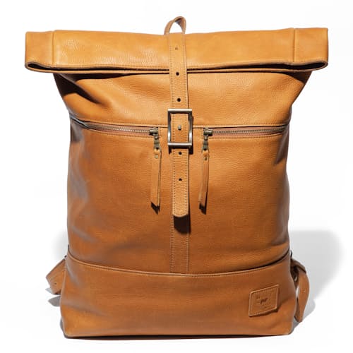 laydown image of Roll Top Backpack