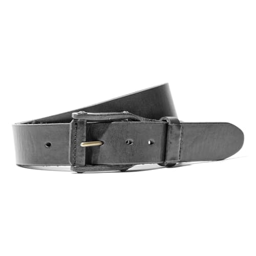 laydown image of Leather Buckle belt
