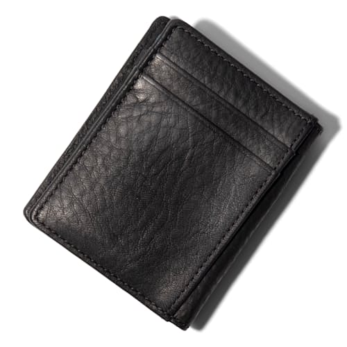 laydown image of Classic Front Pocket Wallet w/Clip