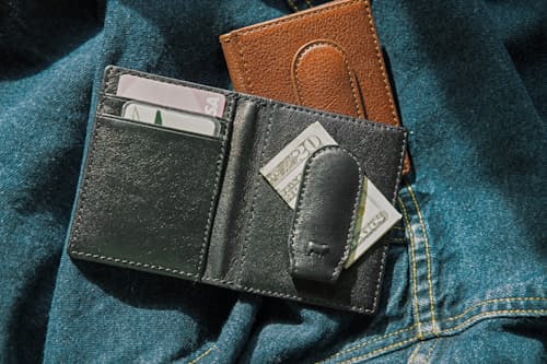 lifestyle image of Classic Front Pocket Wallet w/Clip