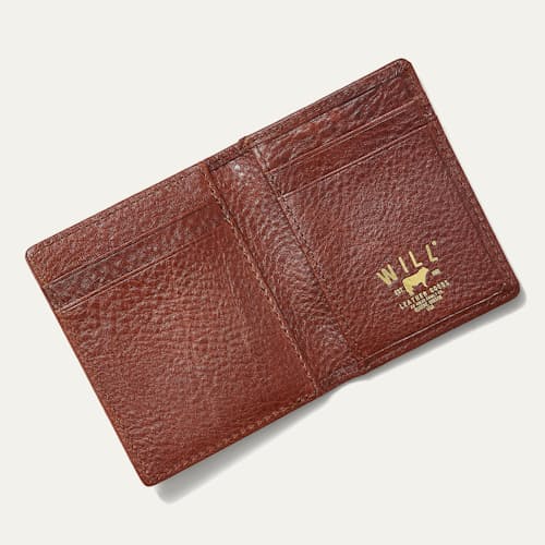laydown image of Classic Front Pocket Wallet w/Clip