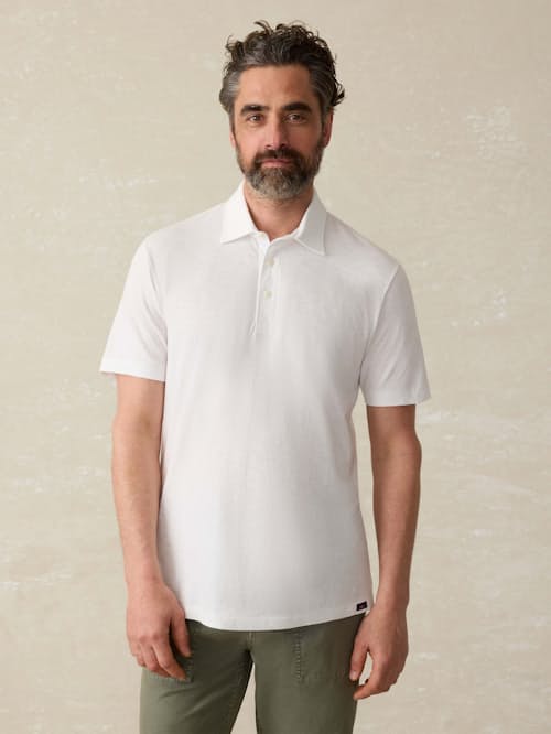 on model image of Sunwashed T-Shirt Polo