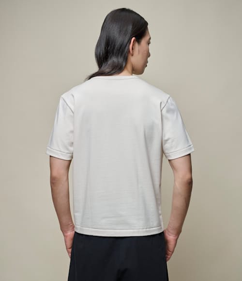 on model image of Cropped Vintage Machine Jersey T-Shirt- 2M15C
