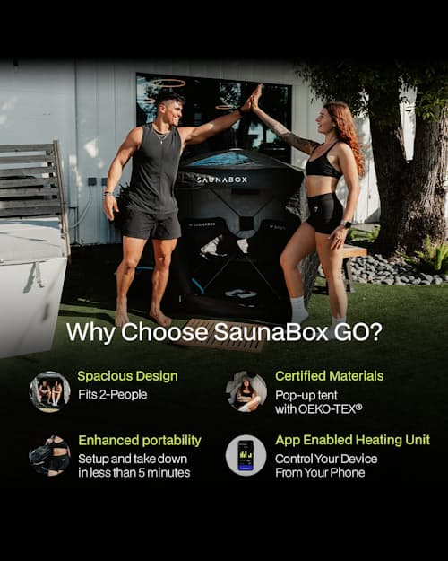 lifestyle image of Saunabox Go
