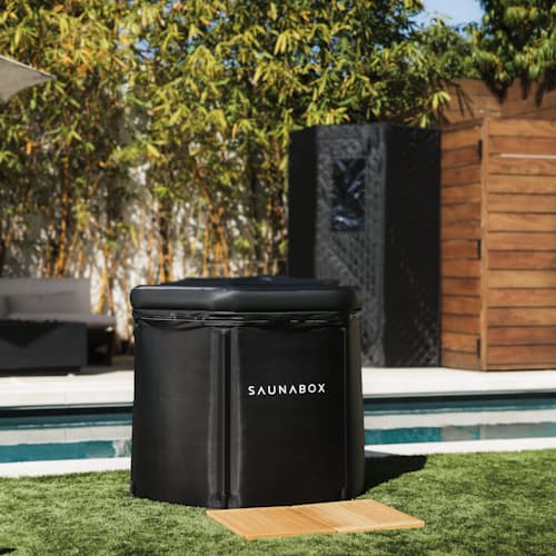 lifestyle image of Ultimate Recovery Bundle Pro: SAUNABOX® + PlungeBox Pro
