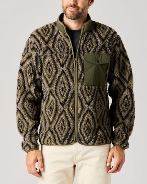 lifestyle image of Retro Pile Fleece Jacket
