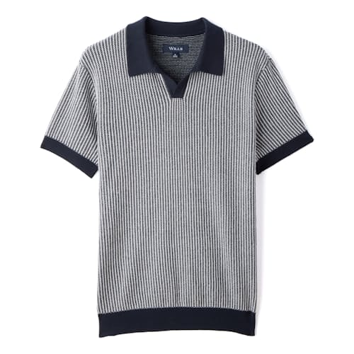 laydown image of Short Sleeve Cotton Cashmere Goleta Polo