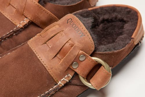 laydown detail image of Huckberry x Quoddy Ring Mule Shearling Slipper