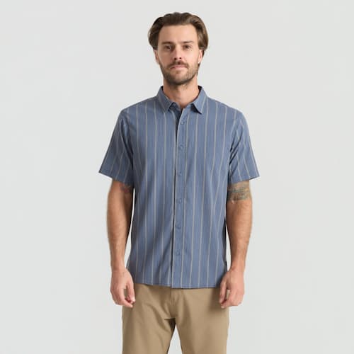 on model image of Bless Up Lightweight Stretch Shirt