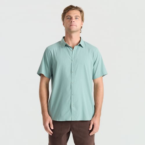 on model image of Bless Up Lightweight Stretch Shirt