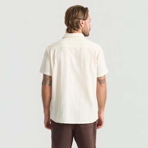 on model image of Crosswinds Short Sleeve Shirt