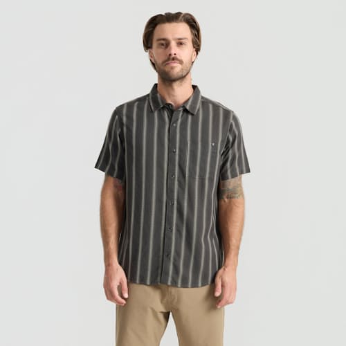 on model image of Crosswinds Short Sleeve Shirt