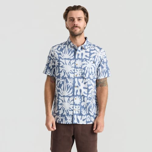 on model image of Journey Short Sleeve Shirt