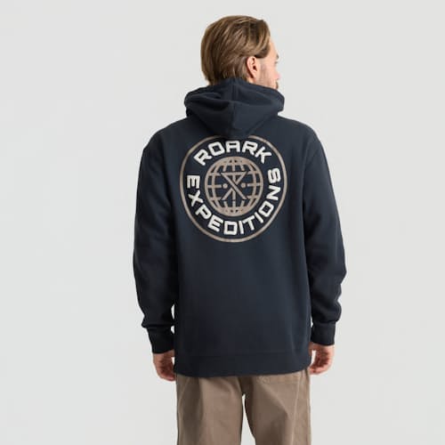 on model image of Going Global Hoodie