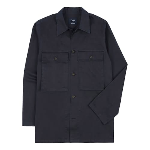 laydown image of Stonewashed Military Shirt