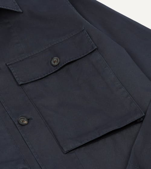 laydown detail image of Stonewashed Military Shirt