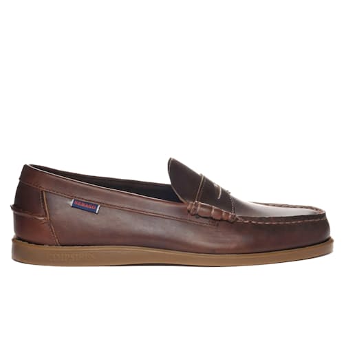 laydown image of Dolphin Waxed Loafer
