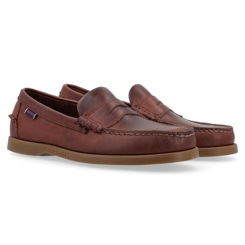 laydown image of Dolphin Waxed Loafer
