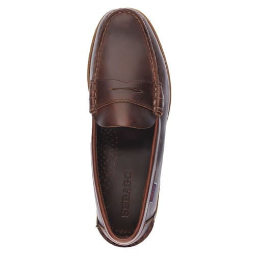 laydown image of Dolphin Waxed Loafer