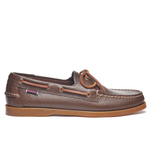 laydown image of Portland Martellato Boat Shoe