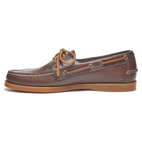 laydown image of Portland Martellato Boat Shoe