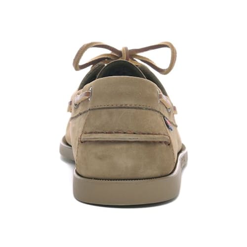 laydown image of Docksides Portland Nubuck Boat Shoe
