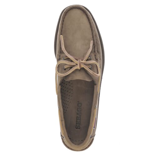 laydown image of Docksides Portland Nubuck Boat Shoe