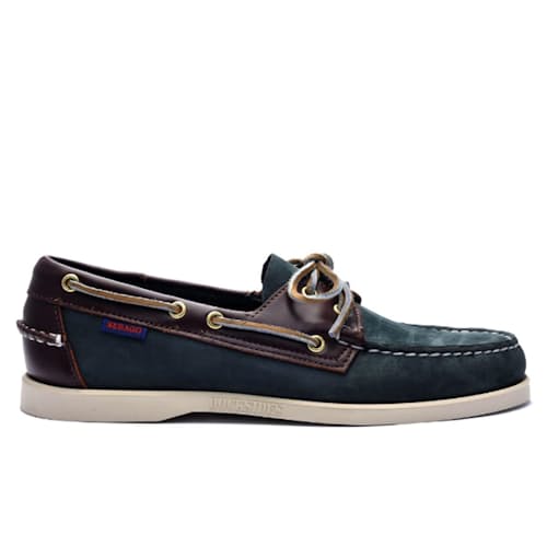 laydown image of Portland Spinnaker Nubuck Boat Shoe