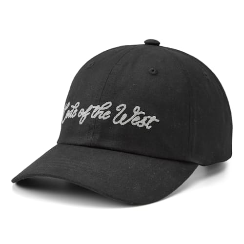 laydown image of Code of the west Waxed Canvas Chainstitch Hat