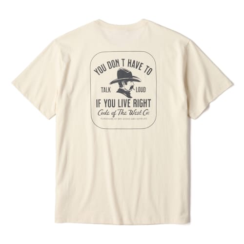 laydown image of Live by the Code T-Shirt