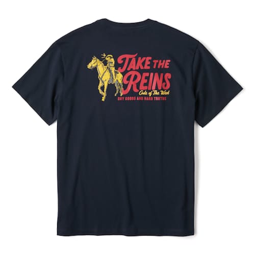 laydown image of Take the Reigns T-Shirt