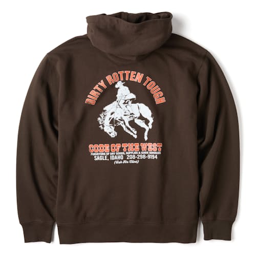laydown image of Dirty Rotten Tough Hoodie