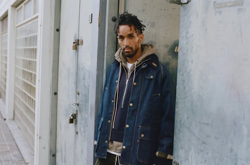 lifestyle image of Barbour x Levi's Bedale Denim Jacket