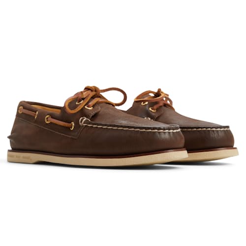laydown image of Gold Cup AO 2 Leather Boat Shoe