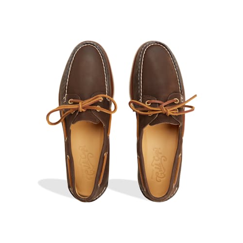 laydown image of Gold Cup AO 2 Leather Boat Shoe